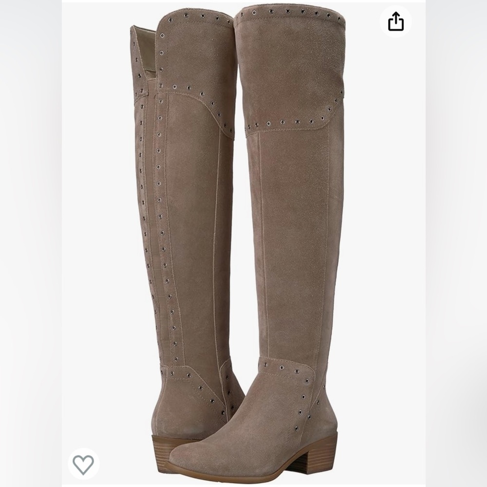 Vince Camuto Taupe Over the Knee Boots Size 8 Medium